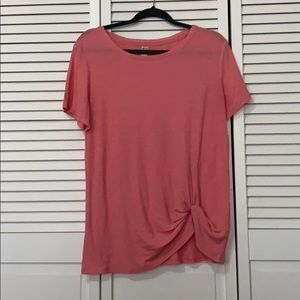 Pink textured shirt